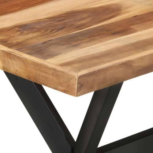 Blagovaonski stol 120 x 60 x 75 cm od masivnog drva s premazom - 120 x 60 x 75 cm 1 Cijena