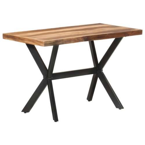 Blagovaonski stol 120 x 60 x 75 cm od masivnog drva s premazom - 120 x 60 x 75 cm 1 Cijena