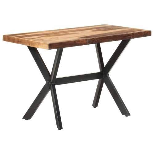Blagovaonski stol 120 x 60 x 75 cm od masivnog drva s premazom - 120 x 60 x 75 cm 1 Cijena