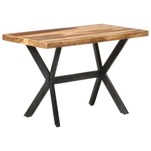 Blagovaonski stol 120 x 60 x 75 cm od masivnog drva s premazom - 120 x 60 x 75 cm 1 Cijena