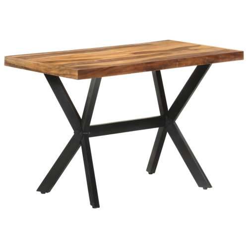 Blagovaonski stol 120 x 60 x 75 cm od masivnog drva s premazom - 120 x 60 x 75 cm 1 Cijena