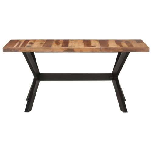 Blagovaonski stol 160 x 80 x 75 cm od masivnog drva s premazom - 160 x 80 x 75 cm 1 Cijena