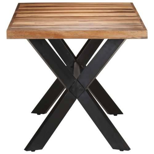 Blagovaonski stol 160 x 80 x 75 cm od masivnog drva s premazom - 160 x 80 x 75 cm 1 Cijena