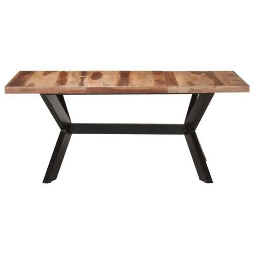 Blagovaonski stol 180 x 90 x 75 cm od masivnog drva s premazom - 180 x 90 x 75 cm 1 Cijena