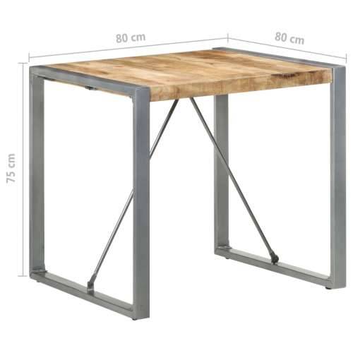 Blagovaonski stol 80 x 80 x 75 cm od grubog drva manga Siva 80 x 80 x 75 cm 1 grubo drvo manga Cijena