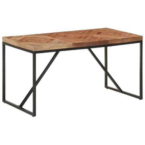 Blagovaonski stol 140 x 70 x 76 cm masivno drvo bagrema i manga - Crna 140 x 70 x 76 cm 1 Cijena