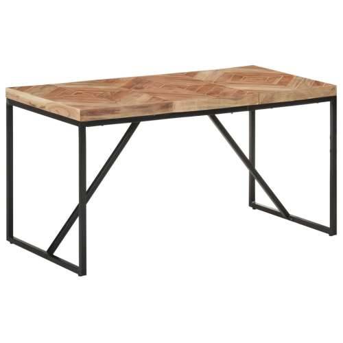 Blagovaonski stol 140 x 70 x 76 cm masivno drvo bagrema i manga - Crna 140 x 70 x 76 cm 1 Cijena