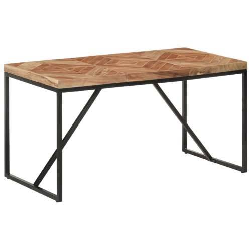 Blagovaonski stol 140 x 70 x 76 cm masivno drvo bagrema i manga - Crna 140 x 70 x 76 cm 1 Cijena