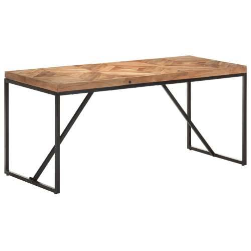 Blagovaonski stol 160 x 70 x 76 cm masivno drvo bagrema i manga Crna 160 x 70 x 76 cm 1 Cijena