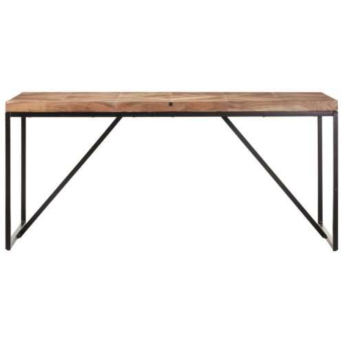 Blagovaonski stol 160 x 70 x 76 cm masivno drvo bagrema i manga Crna 160 x 70 x 76 cm 1 Cijena