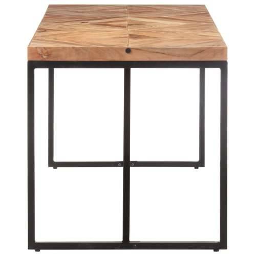 Blagovaonski stol 160 x 70 x 76 cm masivno drvo bagrema i manga Crna 160 x 70 x 76 cm 1 Cijena