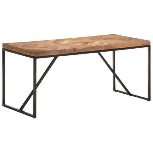 Blagovaonski stol 160 x 70 x 76 cm masivno drvo bagrema i manga Crna 160 x 70 x 76 cm 1 Cijena