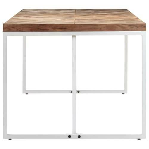 Blagovaonski stol 180 x 90 x 76 cm masivno drvo bagrema i manga - Bijela 180 x 90 x 76 cm 1 Cijena