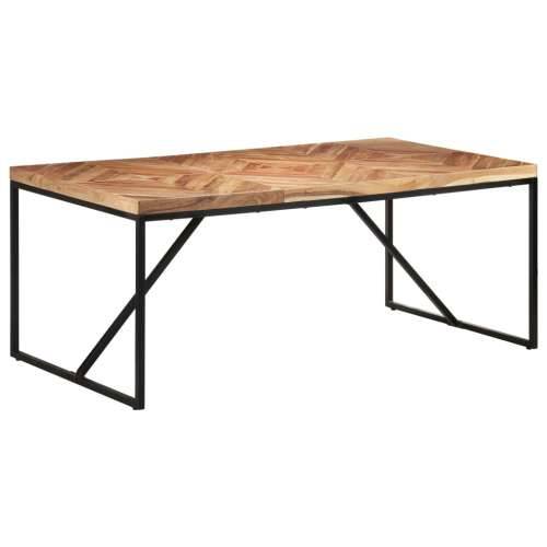 Blagovaonski stol 180 x 90 x 76 cm masivno drvo bagrema i manga - Crna 180 x 90 x 76 cm 1 Cijena