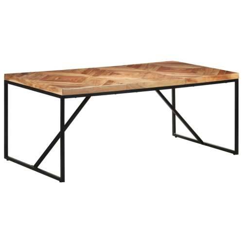 Blagovaonski stol 180 x 90 x 76 cm masivno drvo bagrema i manga - Crna 180 x 90 x 76 cm 1 Cijena