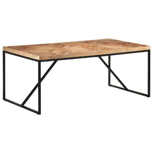 Blagovaonski stol 180 x 90 x 76 cm masivno drvo bagrema i manga - Crna 180 x 90 x 76 cm 1 Cijena