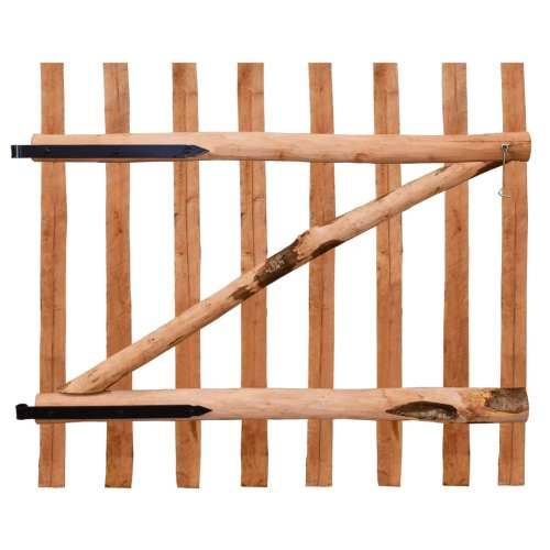 Jednostruka vrata za ogradu od drva lješnjaka 100 x 90 cm Cijena