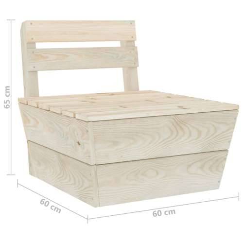 Modularna srednja sofa od paleta od impregnirane smrekovine - 1 srednja sofa Cijena