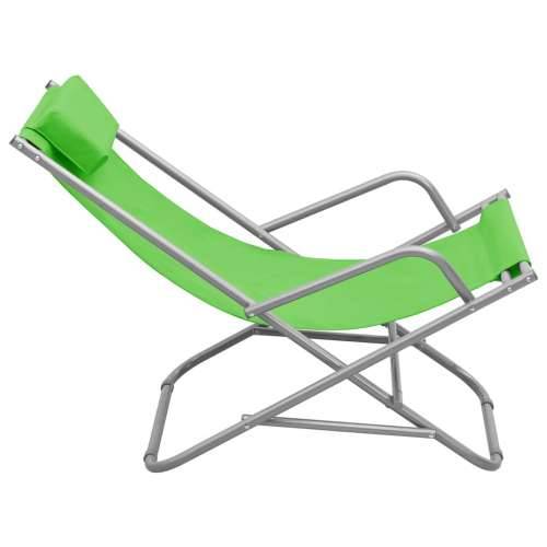 Stolice za ljuljanje 2 kom čelične zelene Cijena