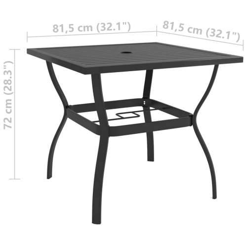 Vrtni stol antracit 81,5 x 81,5 x 72 cm čelični Cijena