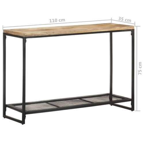 Konzolni stol 110 x 35 x 75 cm od masivnog drva manga - 1 masivno drvo manga Cijena