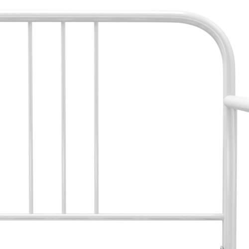 Okvir za krevet na razvlačenje bijeli metalni 90 x 200 cm - Bijela Cijena