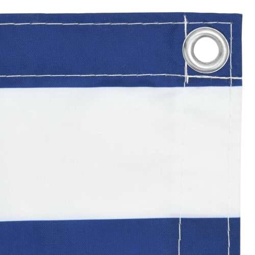 Balkonski zastor bijelo-plavi 75 x 500 cm od tkanine Oxford Cijena