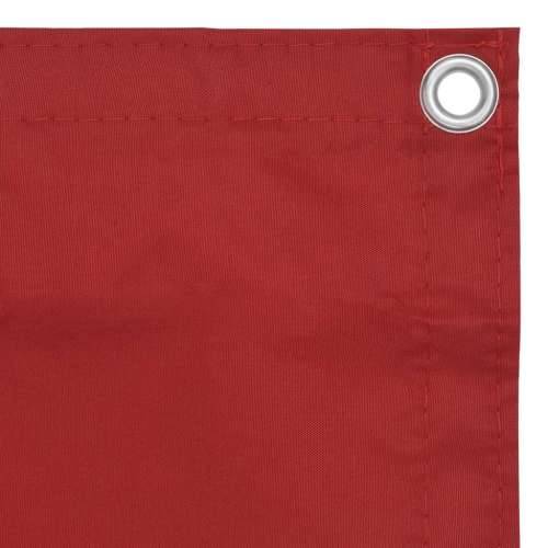 Balkonski zastor crveni 90 x 500 cm od tkanine Oxford Cijena