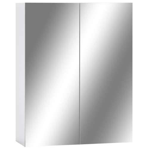 323607 Bathroom Mirror Cabinet White 60x15x75 cm MDF Cijena
