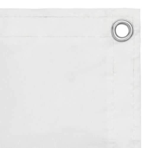 Balkonski zastor bijeli 75 x 400 cm od tkanine Oxford Cijena