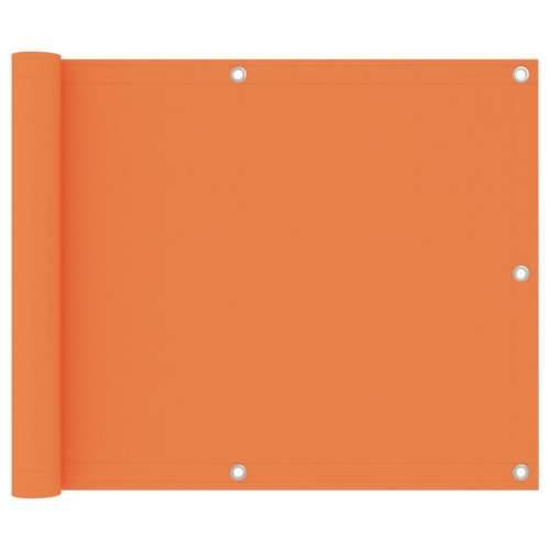 Balkonski zastor narančasti 75 x 400 cm od tkanine Oxford Cijena