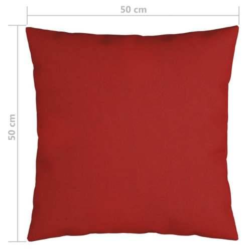 Ukrasni jastuci 4 kom crveni 50 x 50 cm od tkanine Cijena