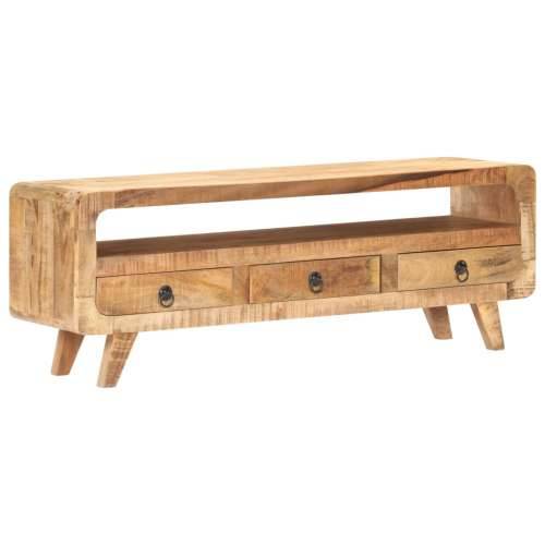 TV ormarić 117 x 30 x 41 cm od masivnog grubog drva manga - 1 Grubo masivno drvo manga Cijena