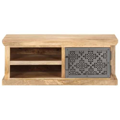 Stolić za kavu s vratima 90 x 50 x 35 cm od masivnog drva manga Cijena
