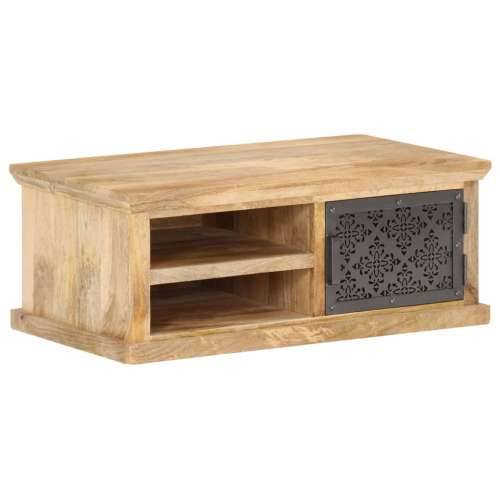 Stolić za kavu s vratima 90 x 50 x 35 cm od masivnog drva manga Cijena