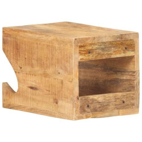 Zidni stalak za bicikl 35 x 25 x 25 cm masivno grubo drvo manga - 1 Grubo masivno drvo manga Cijena