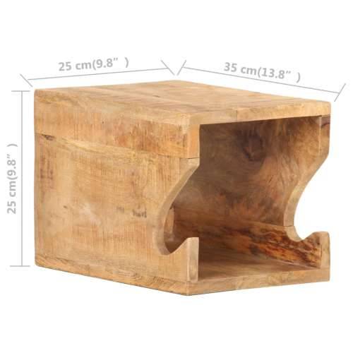 Zidni stalak za bicikl 35 x 25 x 25 cm masivno grubo drvo manga - 1 Grubo masivno drvo manga Cijena