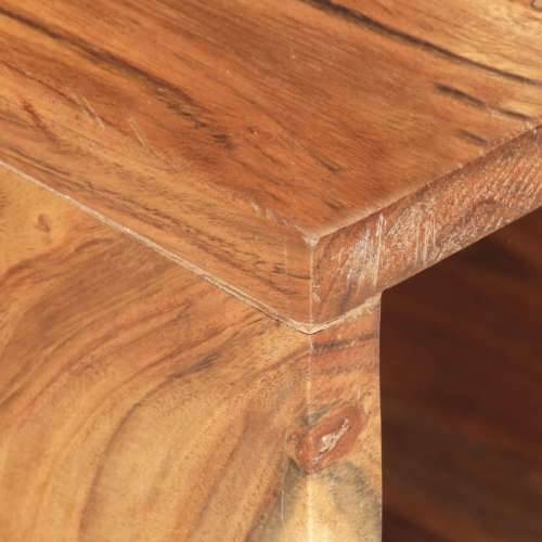 Zidni stalak za bicikl 35 x 25 x 25 cm masivno bagremovo drvo - 1 Masivno bagremovo drvo Cijena