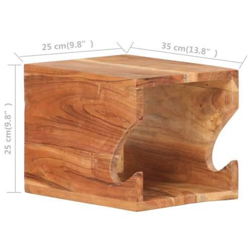 Zidni stalak za bicikl 35 x 25 x 25 cm masivno bagremovo drvo - 1 Masivno bagremovo drvo Cijena