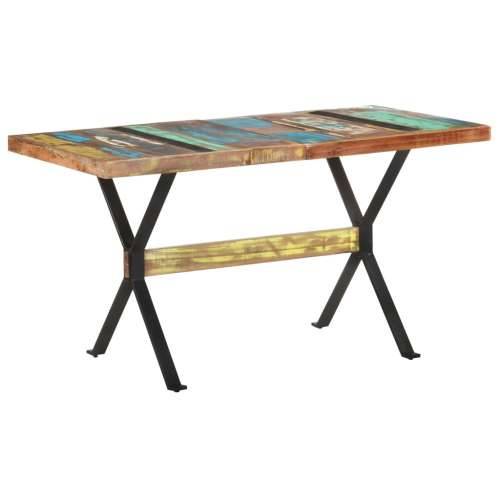 Blagovaonski stol 140 x 70 x 76 cm od masivnog obnovljenog drva - 140 x 70 x 76 cm 1 masivno obnovljeno drvo Cijena