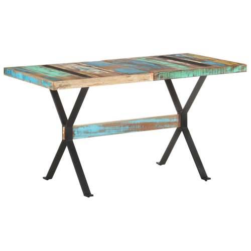 Blagovaonski stol 140 x 70 x 76 cm od masivnog obnovljenog drva - 140 x 70 x 76 cm 1 masivno obnovljeno drvo Cijena