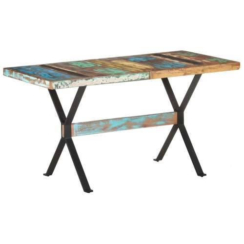 Blagovaonski stol 140 x 70 x 76 cm od masivnog obnovljenog drva - 140 x 70 x 76 cm 1 masivno obnovljeno drvo Cijena