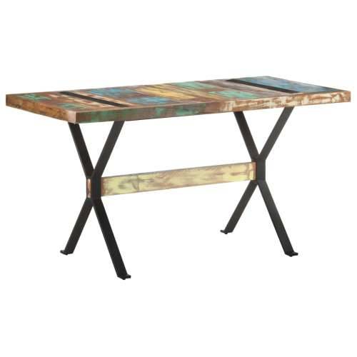 Blagovaonski stol 140 x 70 x 76 cm od masivnog obnovljenog drva - 140 x 70 x 76 cm 1 masivno obnovljeno drvo Cijena