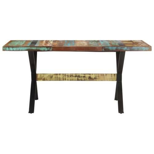 Blagovaonski stol 160 x 80 x 76 cm od masivnog obnovljenog drva - 160 x 80 x 76 cm 1 masivno obnovljeno drvo Cijena