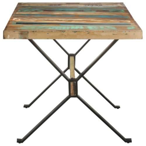 Blagovaonski stol 160 x 80 x 76 cm od masivnog obnovljenog drva - 160 x 80 x 76 cm 1 masivno obnovljeno drvo Cijena