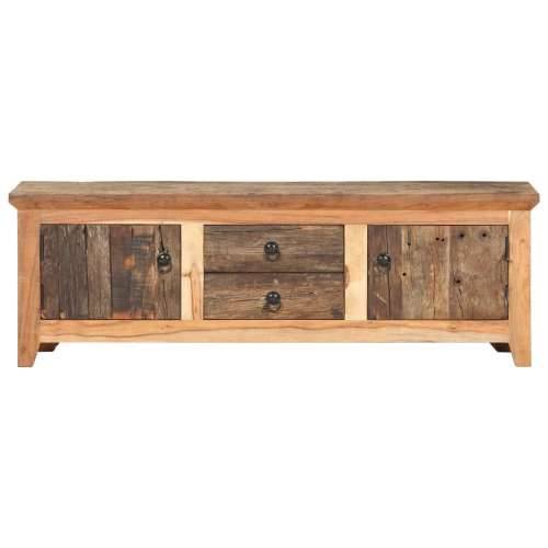 TV ormarić 120 x 30 x 40 cm masivno bagremovo i obnovljeno drvo Cijena