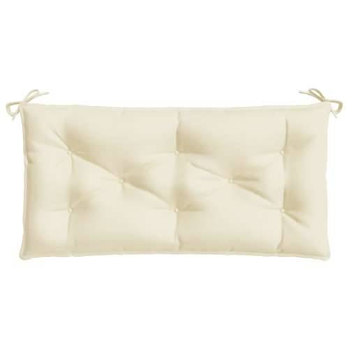 Jastuk za vrtnu klupu krem bijeli 100x50x7 cm od tkanine Oxford Cijena