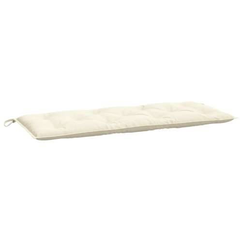 Jastuk za vrtnu klupu krem bijeli 120x50x7 cm od tkanine Oxford Cijena
