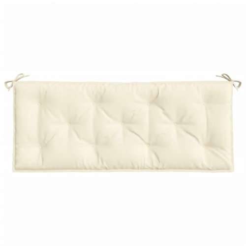 Jastuk za vrtnu klupu krem bijeli 120x50x7 cm od tkanine Oxford Cijena