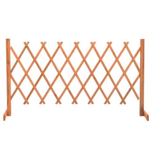 Vrtna rešetkasta ograda narančasta 150 x 80 cm masivna jelovina Cijena